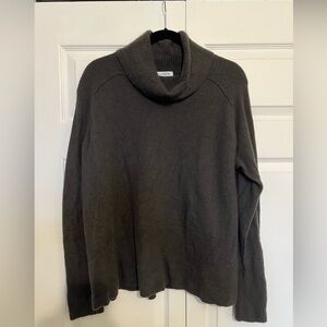 Athleta Alpine Sweater Large, Brown Taupe